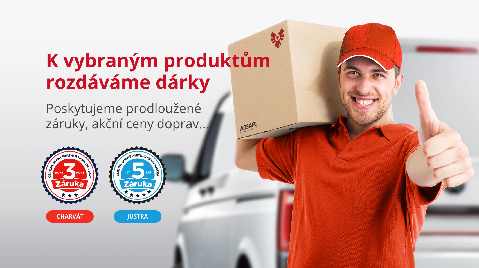 Prodloužené záruky na produkty Justra a Charvát