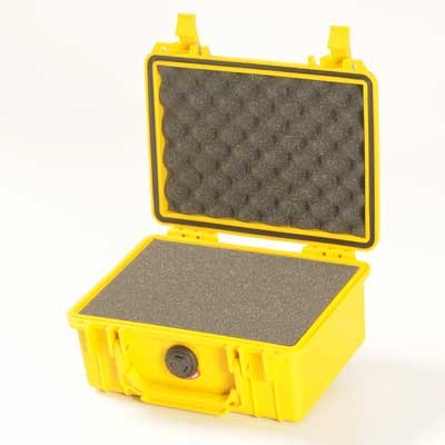 Odolný kufr 1150 žlutá barva s pěnou