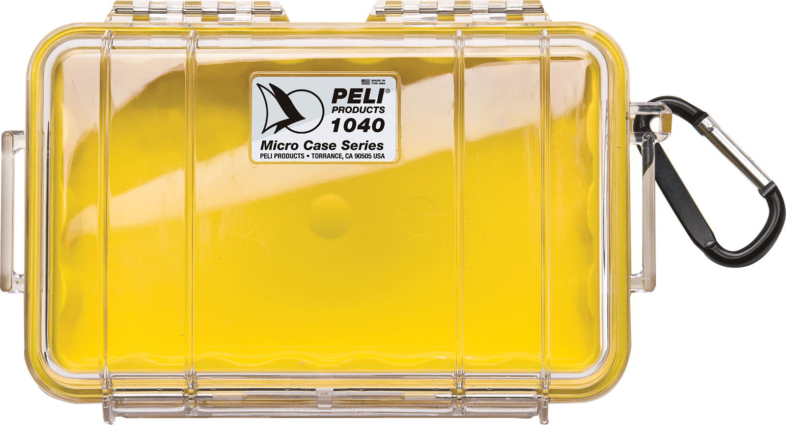 Micro case 1040 žlutý s průhledným víkem prázdný