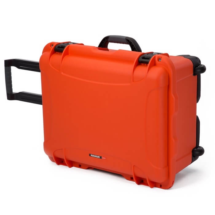 Odolný kufr Nanuk 950 oranžový se stavitelnými přepážkami