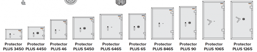 Nábytkový trezor Protector PLUS 3450 EL, grafitově šedý