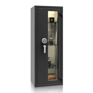 Prosklený trezor St. Gallen WF VITRINA 56412.02 EL, grafitově černý