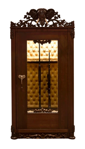 Luxusní prosklený trezor pro deset zbraní Panorama I. Elephant Design