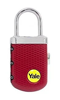 Cestovní visací zámek kódovatelný, vínový