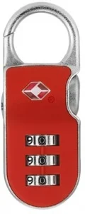 TSA cestovní zámek kódovatelný, červený